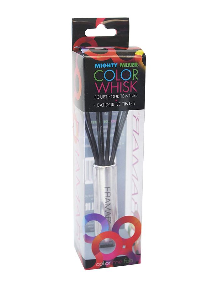 framar Mini Whisk For Hair Color Mixer Black/Silver  - Image 3