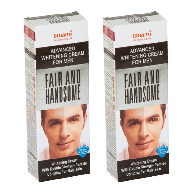 emami - Pack Of 2 Fair And Handsome Whitening Cream 2 x 100ml - Image 1