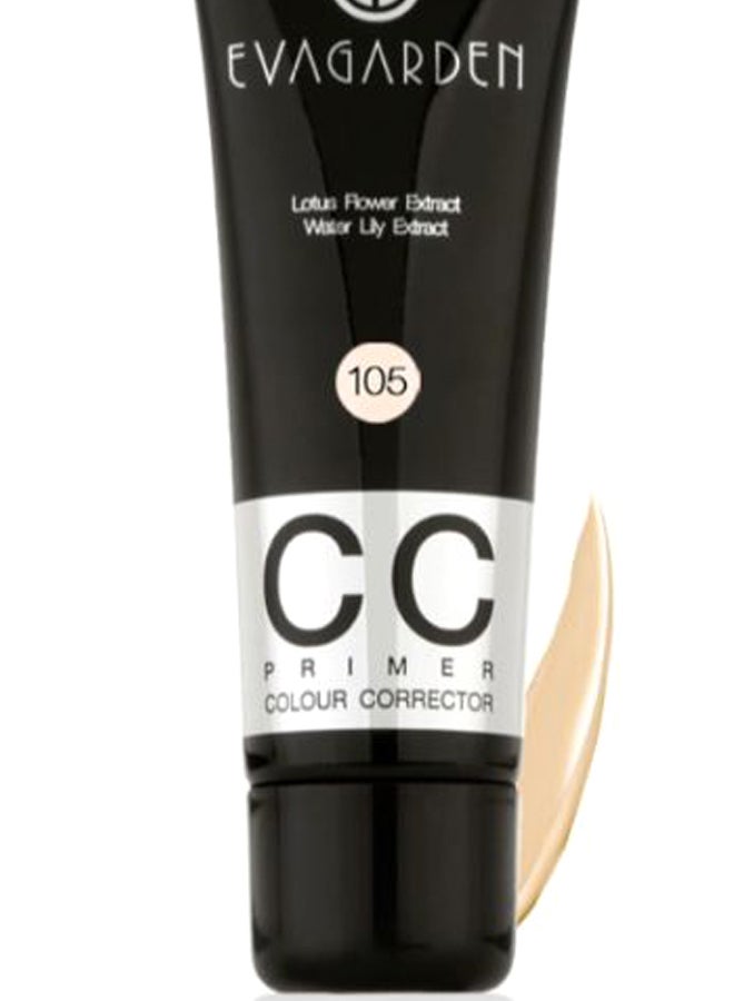 evagarden Lotus Flower And Water Lily Extract CC Corrector 105 Beige  - Image 2
