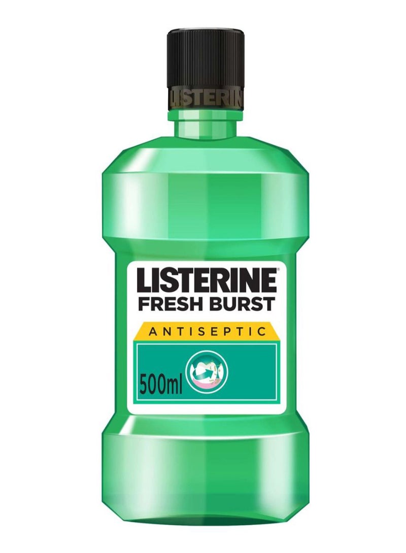 Listerine Fresh Burst Antiseptic Mouthwash Green 500ml  - Image 1