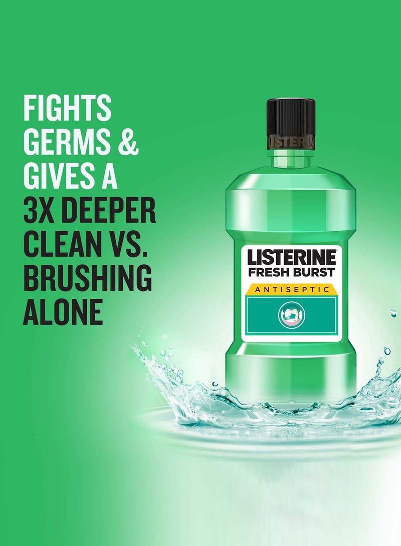 Listerine Fresh Burst Antiseptic Mouthwash Green 500ml  - Image 2