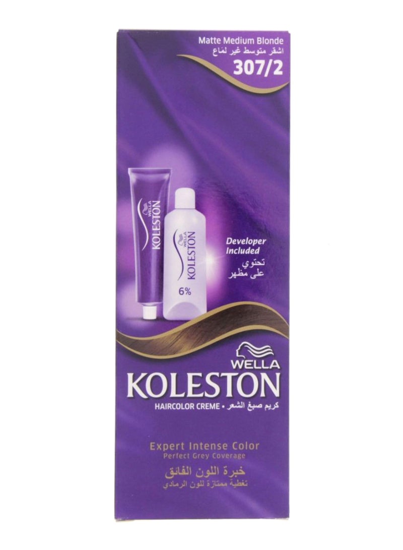 ويلا كريم ملون دائم للشعر مع مطور 307/2 أشقر متوسط مطفأ 50ملليلتر - Image 1