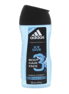 Adidas 3-In-1 Ice Dive Shower Gel 250ml  - Image 1