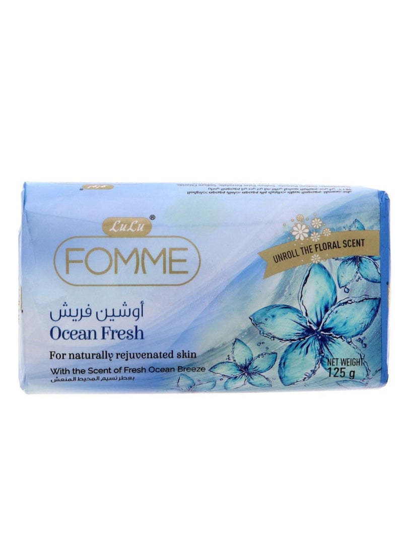 LuLu Ocean Fresh Floral Scent Soap 125grams  - Image 1