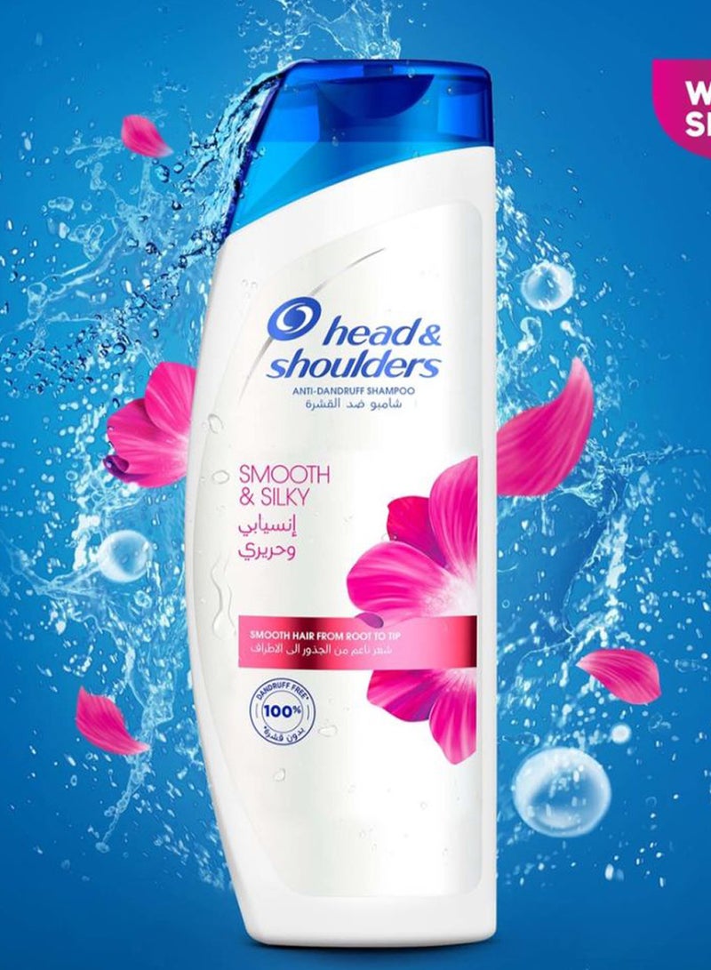 Head & Shoulders Smooth And Silky Anti-Dandruff Shampoo 400ml  - Image 2