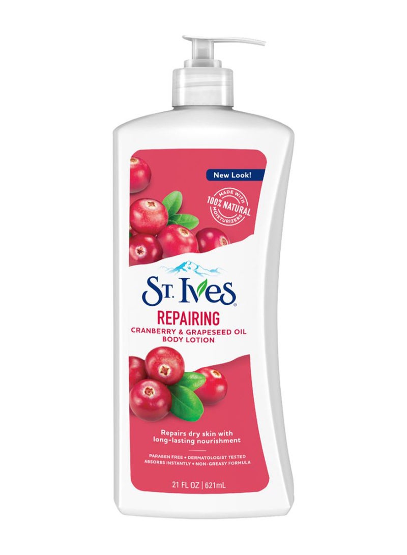 ST. Ives - Repairing Cranberry And Grapeseed Oil Body Lotion 621ml - Image 1