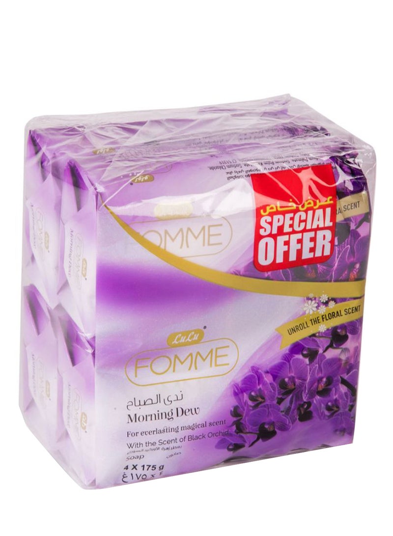 LuLu 4-Piece Fomme Morning Dew Soap 4 x 175grams 