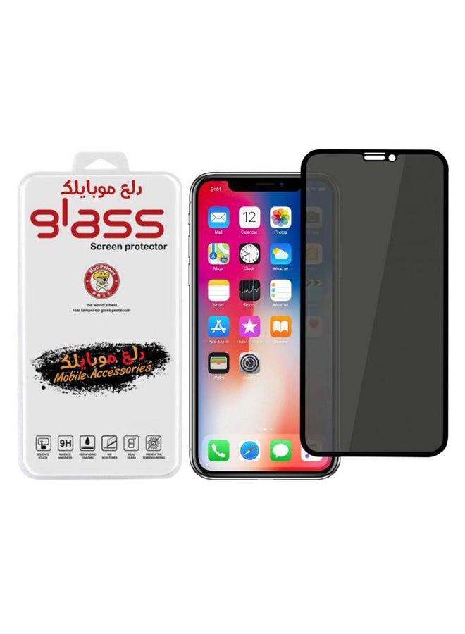 Dl3 موبيلك لاصقة حماية للشاشة من الزجاج المقوى لهاتف أبل آيفون 11 أسود/شفاف  - Image 1