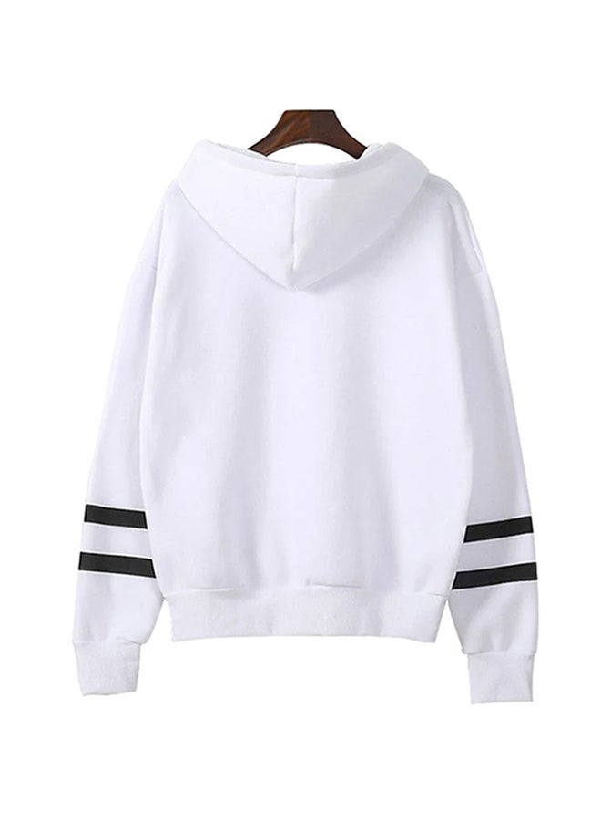 Game Of Thrones Print Hooded Neck Long Sleeves Hoodie White - Image 2