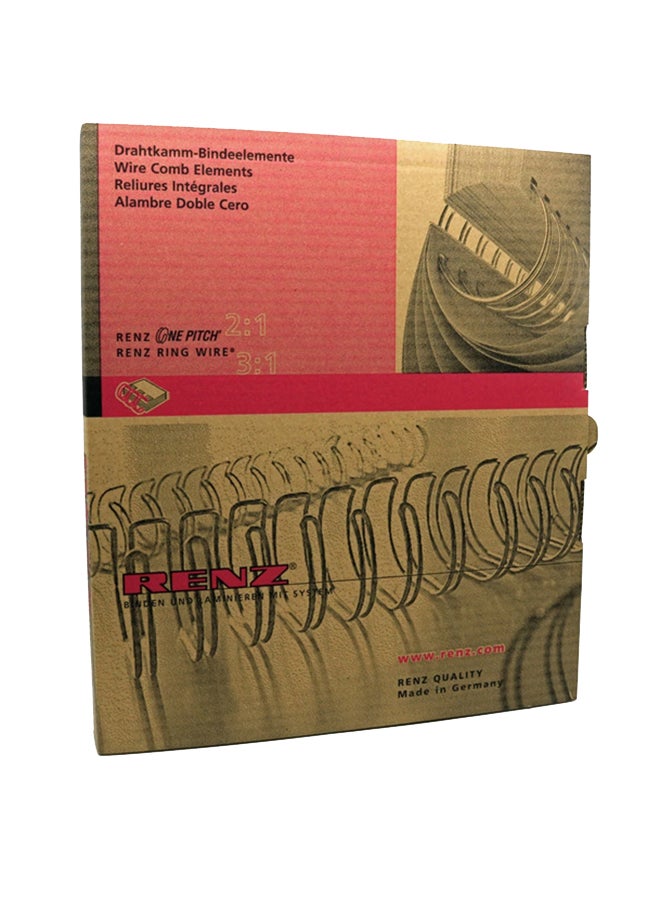 RENZ 100 Piece A4 Binding Wire Set White - Image 1