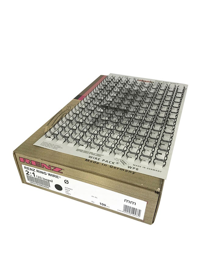 RENZ 50 Piece A4 Binding Wire Set Black  - Image 1