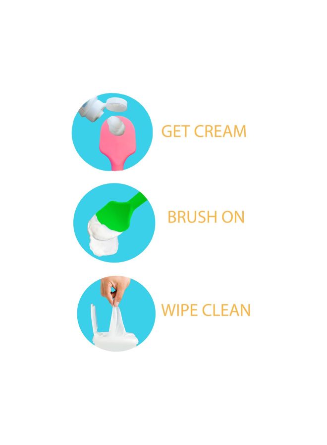 بيبي بام برَش أدوات لوضع كريم علاج التهابات الحفاضات من قطعتين - Image 2