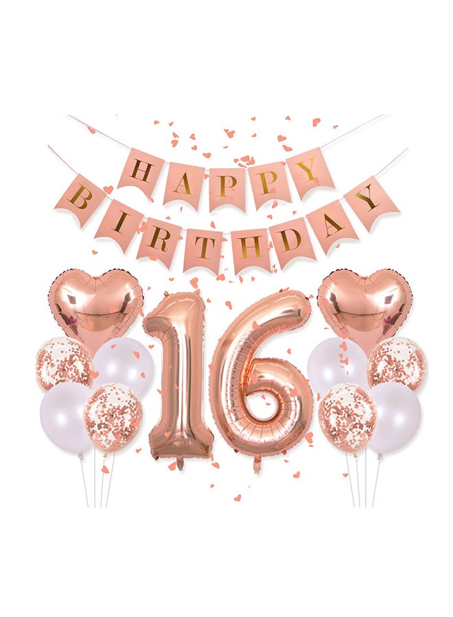 Sweet 16th Birthday Decorations Party Balloon 40inch