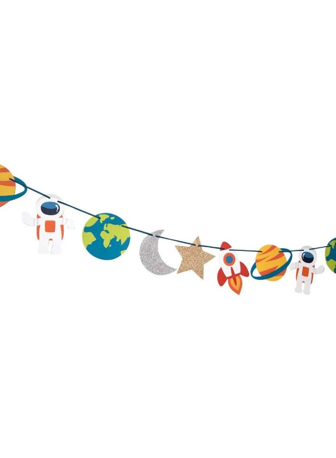 Merrilulu - Trip to The Moon Bunting Banner 110inch - Image 1