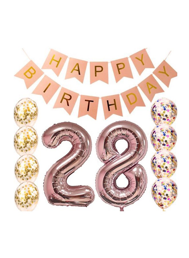 28th Birthday Party Decorations Latex/Foil Balloon Set - v1575966224/N32562657A_1