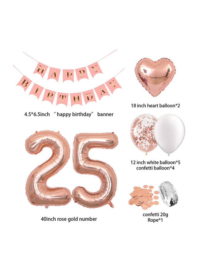 EASUTE 25th Birthday Party Decorations Balloon Set - Image 1