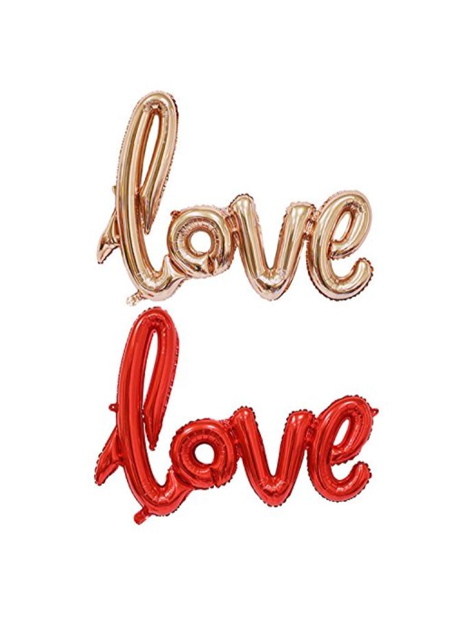 Hosfairy Letter love Decorations Foil Balloon 42inch - Image 2