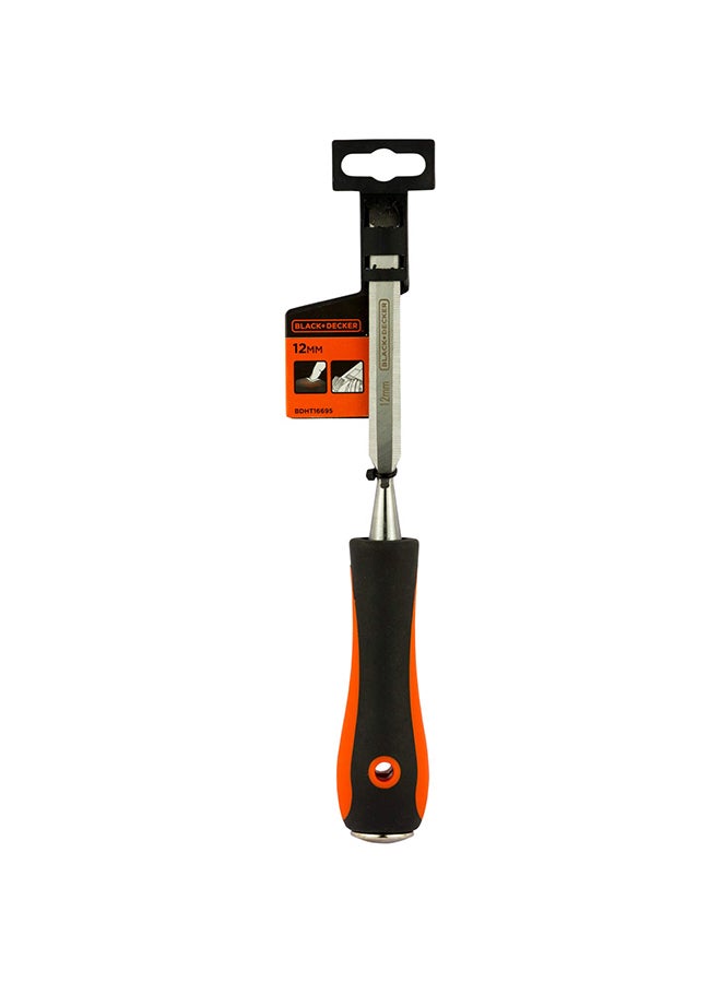 BLACK+DECKER 12Mm Bimaterial Steel Wood Chisel, Orange/Black - Bdht16695, 2 Years Warranty Orange/Black 12mm  - Image 4