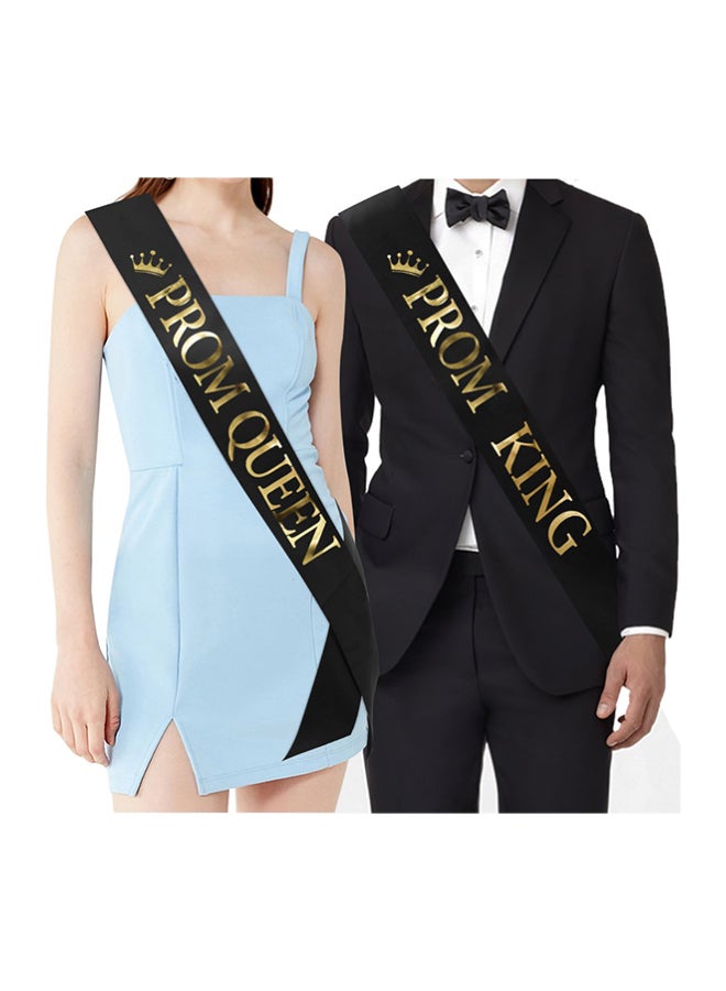 TTCOROCK Prom King And Prom Queen Printed Sashes 68inch - Image 5