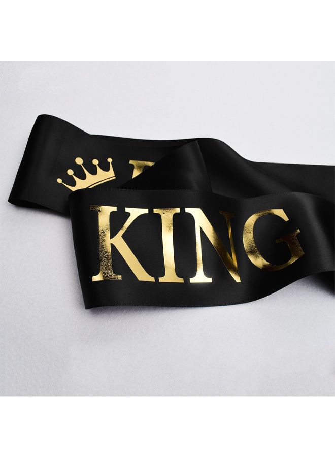 TTCOROCK Prom King And Prom Queen Printed Sashes 68inch - Image 2