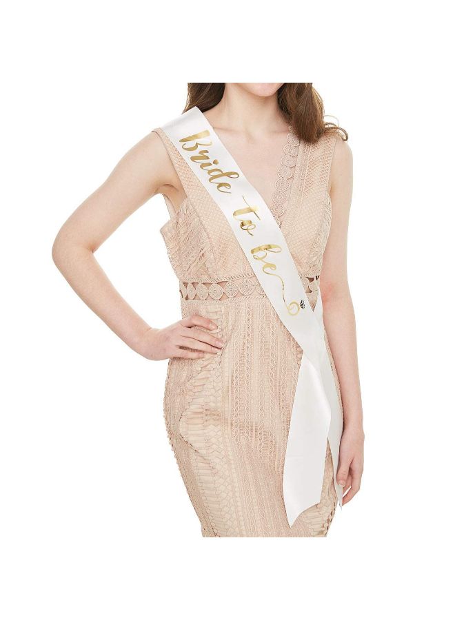 Bride To Be Printed Sash With Shoulder Length Veil Set - v1575966527/N32576018A_2