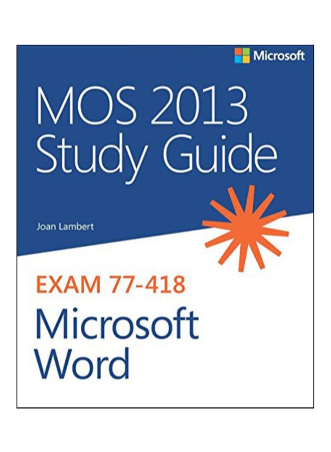 MOS 2013 Study Guide For Microsoft Word paperback english - 2-Aug-13 