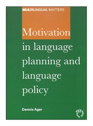 Motivation In Language Planning And Language Policy hardcover english - 31-Jan-01 - v1575967454/N32622285A_1