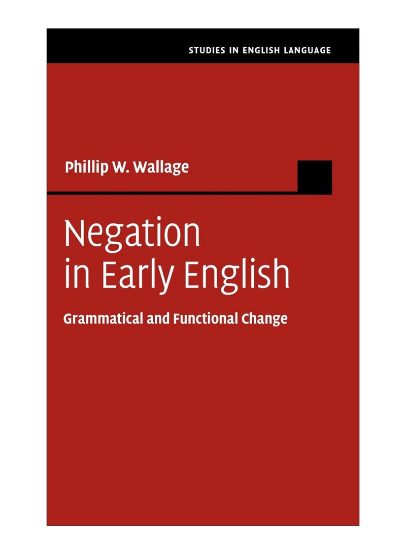 Negation In Early English hardcover english - 30-Apr-17