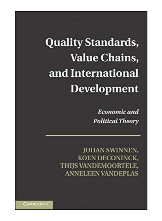 Quality Standards, Value Chains, And International Development paperback english - 23-Jul-15