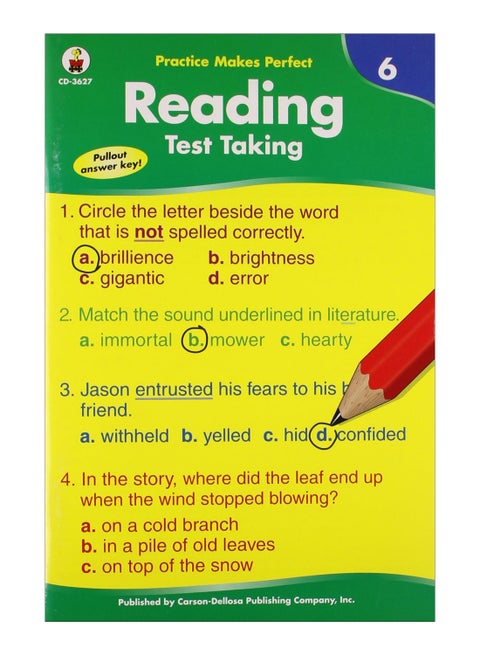Reading Test Taking paperback english - 1-May-01