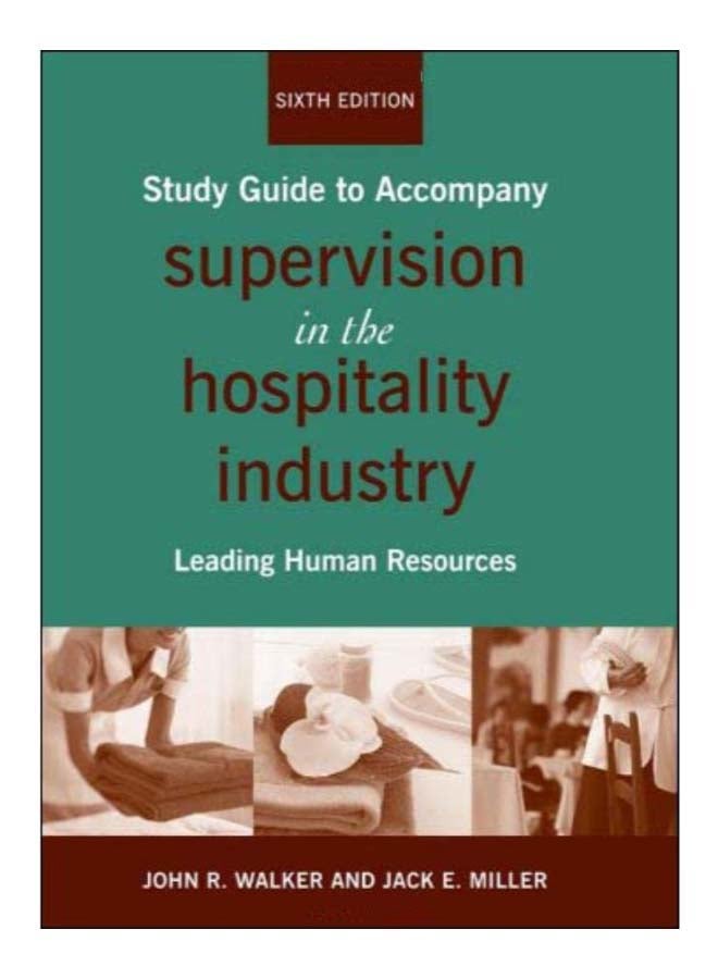 Supervision In The Hospitality Industry paperback english - 10-Mar-09