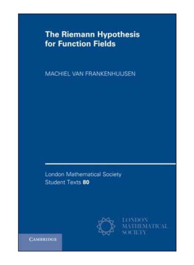 The Riemann Hypothesis For Function Fields paperback english - 9-Jan-14
