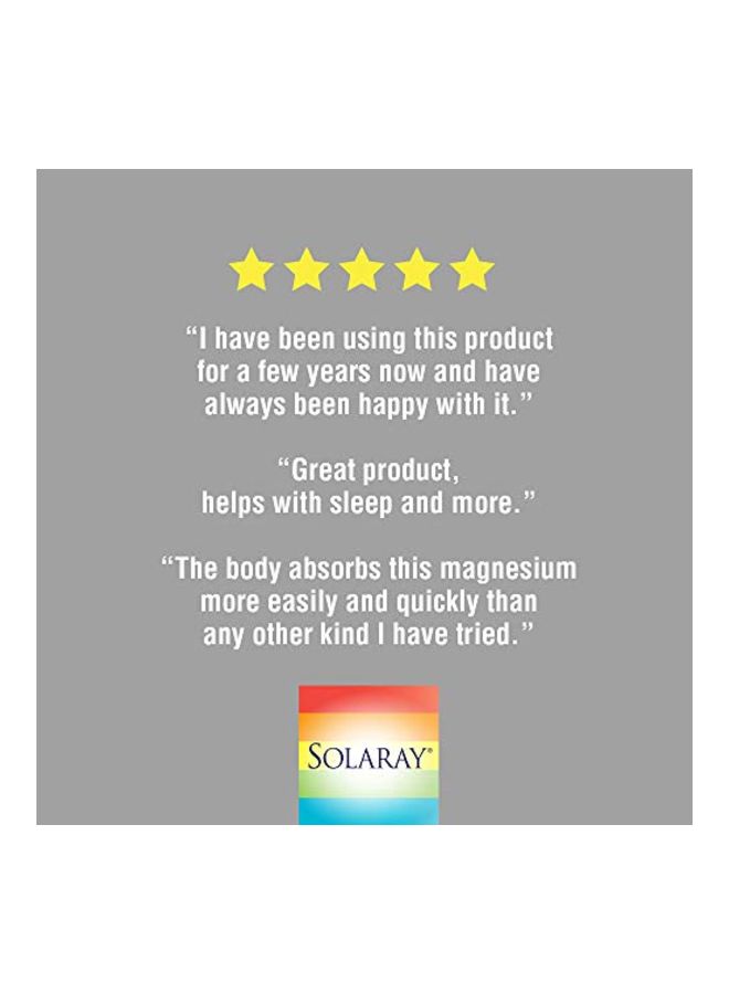 Solaray Magnesium Citrate Dietary Supplement 400mg - 180 Veg Capsules  - Image 5