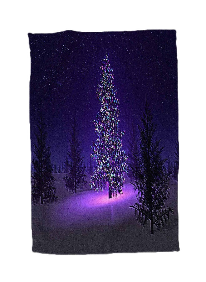 3Dروز - "منشفة يد بتصميم عبارة "Lets Have A Christmas" أرجواني 15 x 22بوصة - Image 1