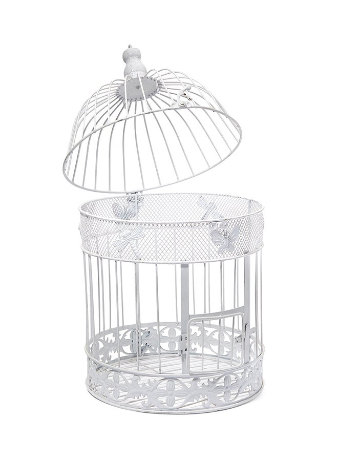 Kmte 2-Piece Steel Plant Cage White - Image 2