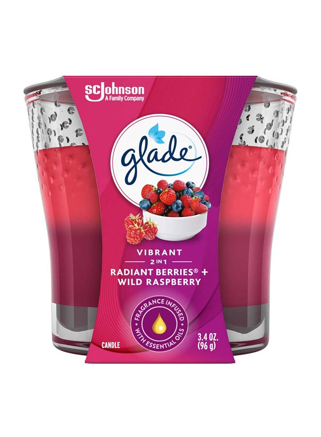 Glade - 2-In-1 Radiant Berries And Wild Raspberry Jar Candle Air Freshener Multicolour - Image 1