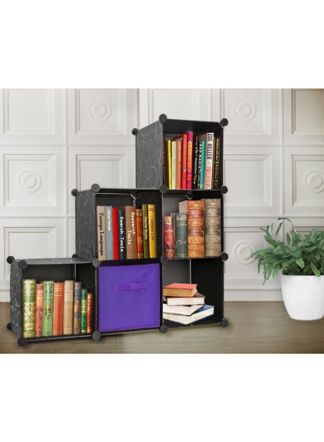 Prorighty 6-Cube Portable Wardrobe Storage Bin Black  - Image 2