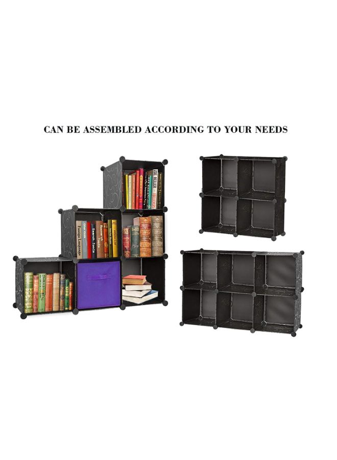Prorighty 6-Cube Portable Wardrobe Storage Bin Black  - Image 3