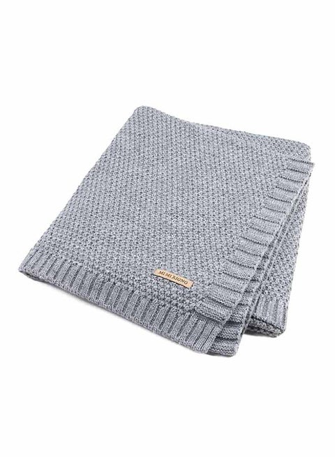 Solid Knitted Baby Blanket