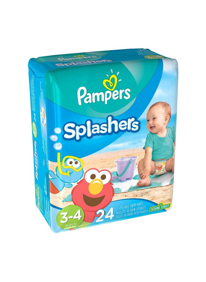 Pampers Splashers, Size 3-4, 7-15 kg, 24 Count  - Image 2