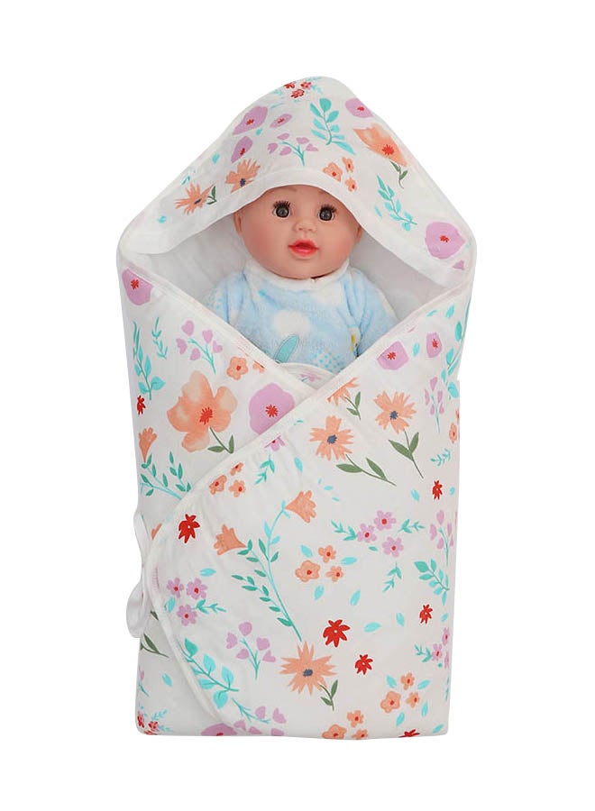 Floral Pattern Swaddle Bodysuit 