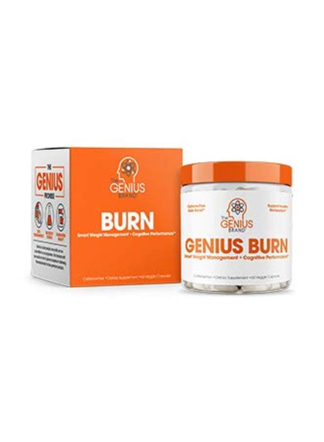 ذا جينيس براند مكمل جينيس بيرن لإدارة الوزن ومنشط الذهن - 60 كبسولة نباتية - Image 4