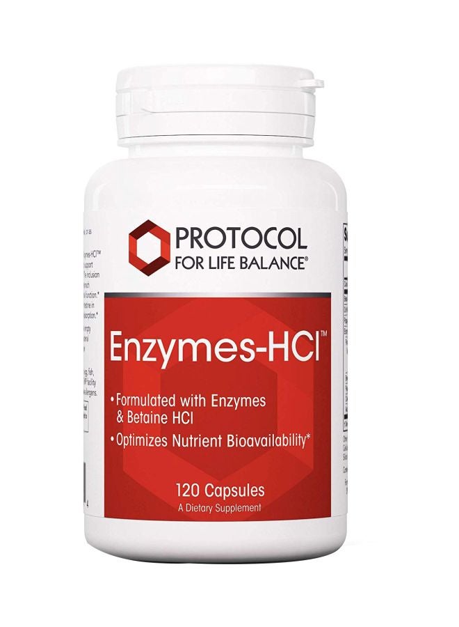 Protocol For Life Balance Enzymes-HCl Dietary Supplement - 120 Capsules - Image 1