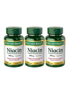 Pack Of 3 Niacin Inositol Hexanicotinate 500mg - 120 Capsules - v1575984021/N32453301A_1