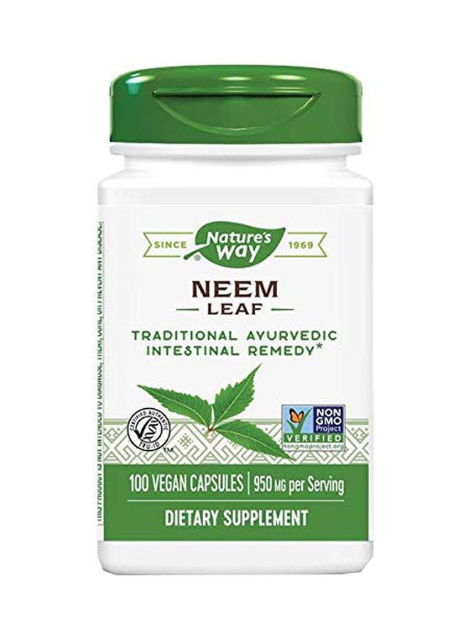 ناتشرز واي مجموعة  3 مكملات غذائية من أوراق النيم 950 مجم - 100 كبسولة نباتية - Image 1