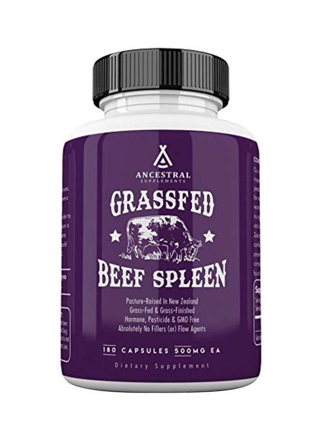 Ancestral Supplements Beef Spleen Dietary Supplement - 180 Capsule 