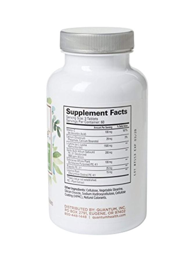 Quantum SuperLysine+ Immune Support - 180 Tablets - Image 2