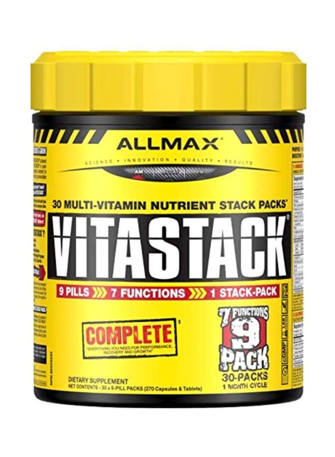 أولماكس نيوتريشن مجموعة فيتاستاك وحزمة عناصر غذائية من 30 قطعة - 9 كبسولات - Image 1