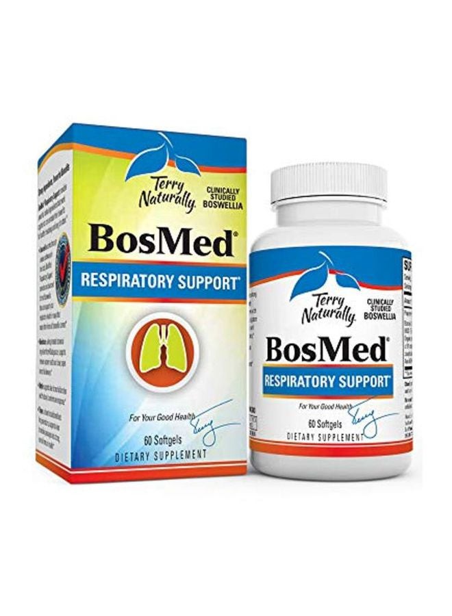 Terry Naturally BosMed Respiratory Support Dietary Supplement 375mg - 60 Capsules - Image 1
