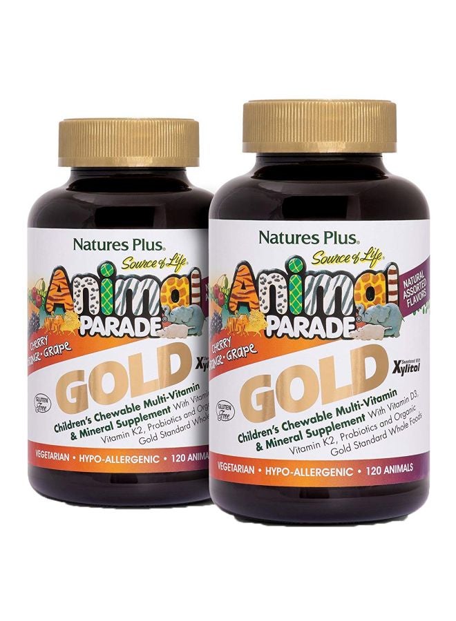 Nature's Plus Pack Of 2 Animal Parade Multivitamin Supplement - 120 Tablets - Image 1